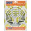 PME PNR5 Tagliapasta e Tagliabiscotti Rotondo, Plastica, Bianco, 12.6x1x12.6 cm, 6 unità