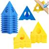 CLDURHGE 20 piramidi per pittura, supporto per pittura, mini cavalletto a piramide per pittori, plastica resistente, bordi lisci, design a nidificazione, supporta fino a 90,7 kg, colorazione, artigianato