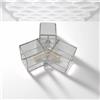 VTOPA 4 connettori esagonali per luci da garage fai da te, 5 tipi di connettori per luce a nido d'ape, solo per tubi LED per luci da garage (connettore a Y)