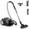 PHILIPS Aspirapolvere con Sacco 8000, 900W, 4L, Nero | Spazzola TriActive+ LED, raggio di 12m, cattura 99,9% della polvere, filtro HEPA, aspirapolvere a traino (XD8122/10)