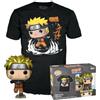 Funko Pop! & Tee: Naruto - Naruto Run - Metallic - Large - (L) - T-Shirt, Maglietta Vestiti a Maniche Corte con Figura in Vinile da Collezione - Idea Regalo Giocattoli per gli Adulti Uomini e Donne