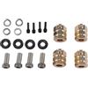Lylithuif Estensione esagonale ruota auto RC 15mm Adattatore esagonale distanziatore ruota in ottone ad alta precisione per auto RC 1/10 fuoristrada da e strisciante Set 4 pezzi