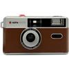 Agfa fotocamera analogica 35mm brown (flash + borsa)