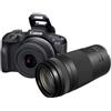 Canon eos r100 black + rf-s 18-45 is stm + rf 75-300