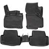 J&J AUTOMOTIVE Norm Liners Tappetini Auto su Misura per Volkswagen Passat B8 2014-2021, Set da 4 Pezzi, 3D in Gomma TPE, Antiscivolo, Inodore, Colore Nero