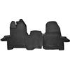 Norm Liners Tappetini Auto su Misura per Ford Transit 4 Dal 2014, Kit di 2 Pezzi, 3D in Gomma TPE, Antiscivolo, Inodore, Colore Nero