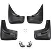 J&J AUTOMOTIVE Set da Paraspruzzi Auto e Parafanghi per Volkswagen Golf 4 1997-2003 5-Porte Berlina, Set da 4 Pezzi, Kit di Protezione Contro Gli Spruzzi, Nero