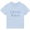 Calvin Klein Newborn CK Logo SS T-Shirt Blue (Breezy Blue 330-130) 18 Month