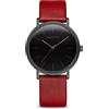 BERING Donna Analogico Quarzo Classic Orologio con Cinturino in Pelle di vitello Cinturino e Vetro zaffiro