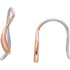 Skagen Orecchini da donna in acciaio inossidabile o semipreziosi con chiusura a filo aperto Skagen Agnethe, Rosa Polveroso