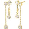 Michael Kors Orecchini da donna di Michael Kors della collezione Kors Brilliance. Orecchini in argento 925 di colore oro con finitura lucida. Misure: lunghezza: 29.06mm, w: 7.6mm. La referenza è MKC1773710