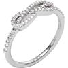 Emporio Armani Anello con punto focale centrale da donna in argento 925, EG3599040, 8