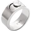 Emporio Armani Anelli Fascia da Uomo in Acciaio Inossidabile, Sabbia d'argento, V, 10