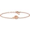 Emporio Armani Bracciale da donna in acciaio inossidabile o ottone con chiusura a moschettone in tonalità oro rosa