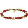 Fossil Bracciale da Uomo, Acciaio Inossidabile, L: 220 mm, L: 6 mm, Rossa