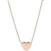 Fossil Collana Da Donna Vintage Iconic, 40,6 Cm + 5,1 Cm / L:10mm Collana In Acciaio Inossidabile Oro Rosa, JF03081791