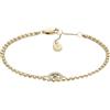 Fossil Sutton JF04794710 - Bracciale da donna in acciaio inossidabile dorato, Misura unica, Acciaio inossidabile, Nessuna pietra preziosa