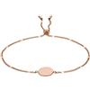 Fossil Bracciale Da Donna Stretto, Lunghezza Interna Minima: 165 mm Bracciale In Oro Rosa Non Applicabile, JF02898791
