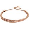 Fossil Women's Leather or Semi-Precious with slider closure bracelet