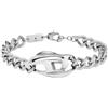 Diesel Bracciale in acciaio inox tono argento, DX1413040, Eine Grösse, Acciaio inossidabile, Nessuna pietra preziosa
