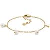 Emporio Armani Bracciale da donna in acciaio inossidabile o ottone con chiusura a moschettone tono oro
