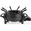 Tristar Set fonduta Tristar 1,5 L per 8 persone, 1000 W - Pentola multifunzione per fonduta di olio, formaggio, cioccolato e cinese, include 8 forchette e anello antispruzzo, facile da pulire