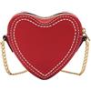 Fossil Vday - Portafoglio in pelle o poliestere da donna, 10.16 cm L x 3.81 cm W x 8.89 cm H, Rosso