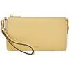Fossil Portafoglio in pelle o poliestere da donna, 19.05 cm L x 3.81 cm W x 11.43 cm H, Bianco crema