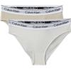 Calvin Klein Jeans Girls 2PK Bikini G80G800726, Pink (Oystergrey/Tofu), 8-10