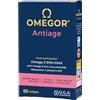 OMEGOR Antiage con Omega 3 e 6 - Integratore Pelle Antiossidante contro i Segni dell'Invecchiamento con Coenzima Q10, Resveratrolo, Alfa Lipoico e Curcuma (60 Capsule)