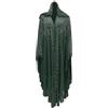 Generisch Abiti musulmani Donna Brillante Abaya Glitter Chiffon Robe Elegante Abito da Sera Maniche Pipistrello Abito Con Cappuccio Robe Dubai Africano Facciale Foulard, l, Taglia unica