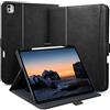 Zinibri Custodia per iPad Pro 11 Pollici M5 2025/M4 2024,Nero | Portapenna, Tasca, Cinghia da Mano, Cover Protettive, Multi Angolo Supporto, Chiusura Magnetica, Auto Svegliati/Sonno
