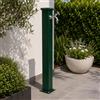Fonderia Bongiovanni Fontana a colonna mod. Olimpia verdone RAL6005 con rubinetto cod.303/C