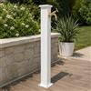 Fonderia Bongiovanni Fontana a colonna mod. Olimpia bianco RAL9010 con rubinetto cod.303/L