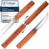 Coltello giapponese doppio 2-in-1 manico legno camping lama 12cm