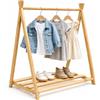 Relaxdays Appendiabiti per Bambini in Legno di Pino, per cameretta