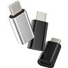 zoyuzan Adattatore Lightning femmina a USB C maschio (confezione da 3) tipo cavo di ricarica connettore per Pixel 5XL compatibile con Samsung Galaxy Z Flip per Apple per iPhone15 Pro Max Plus per iPad Pro Air