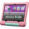 JIKOCXN Tablet per bambini, tablet Android da 10,1 pollici, tablet per bambini, 10 (4+6)+64 GB ROM, app Google Kiddle, 8000 mAh, espansione 1 TB, custodia per tablet EVA, doppia fotocamera, certificazione GMS