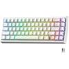 HITIME XVX M67 Tastiera wireless 60% per cento, tastiera da gioco QMK/VIA, tastiera meccanica tri-mode Thocky cremosa, montaggio con guarnizione sostituibile a caldo, tecnologia RGB IMD per Win/Mac
