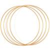 Vaessen Creative Anello in Metallo Ø 20 cm x 3 mm 4 Cerchio Decorativo Oro-Filo Metallico, Fiori Secchi, Macramè, Acchiappasogni, Mobile Fai da Te e Decorazioni da Parete, 20 x 20 x 0.03 cm, 4 Unità