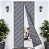 SPEFWTUP Tenda termica magnetica per porta, 80 x 210 cm, antivento, impermeabile, tiene al caldo, tende insonorizzate adatte per camere da letto, salotti, cucine