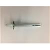 Ghidini FERRO Q8X100 CON PIASTRA FOLLE Q8X30 ZIGRINATA GHIDINI PER PORTE BLINDATE LUNGHEZZA TOTALE mm130