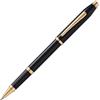 CROSS Century II Black Lacquer with 23 Ct Appointments Roller