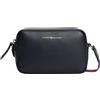Tommy Hilfiger Donna Borsa a Tracolla Logotape Camera con Zip, Blu (Space Blue), Taglia Unica
