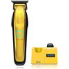 Supreme Trimmer Recharge Zero Gap Trimmer per barbieri | 7500+ RPM, batteria rimovibile, supporto di ricarica USB intelligente + ricarica iPhone/Android | ST777 (oro)
