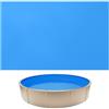 VEVOR Liner per Piscine Rotonde da 360 cm, Altezza Parete 90 cm, Rivestimento Interno in Vinile Spesso per Piscina Fuori Terra con Bordo Sovrapposto, di Facile Installazione, con Toppe di Riparazione