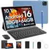 TUOHAITIME Tablet Android 16 da 10 pollici, 24 GB RAM + 64 GB ROM, 1 TB,