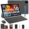 TUOHAITIME Tablet Android 16 da 10 pollici, 24 GB RAM + 64 GB ROM, 1 TB,