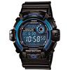 Casio Orologio da uomo sportivo al quarzo in resina nera con quadrante blu G8900A-1