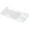 Logitech Wireless Touch Keyboard K400 Plus - Tastiera - senza fili - 2,4 GHz - Internazionale USA - bianco